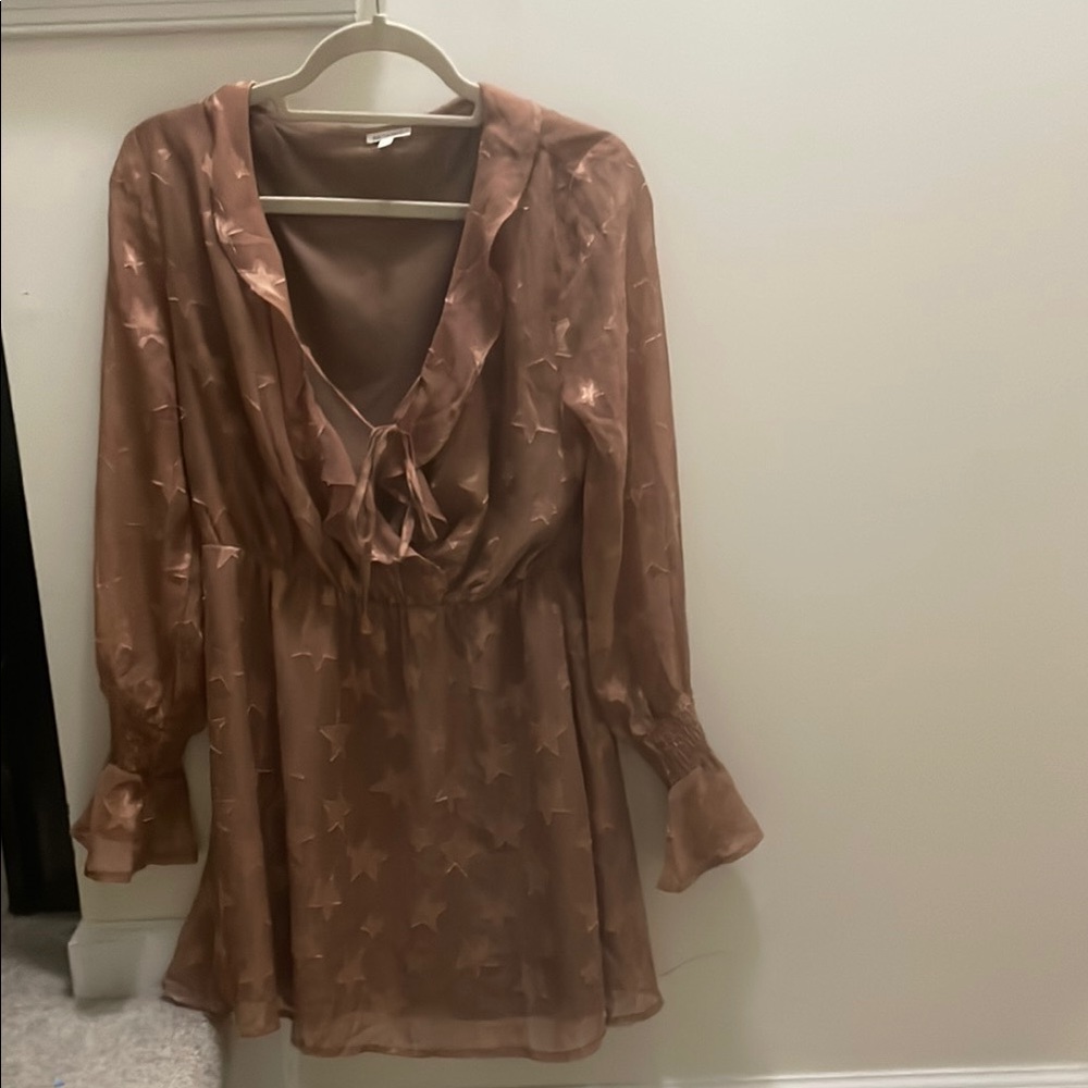 Sheer Star Patterned Dress